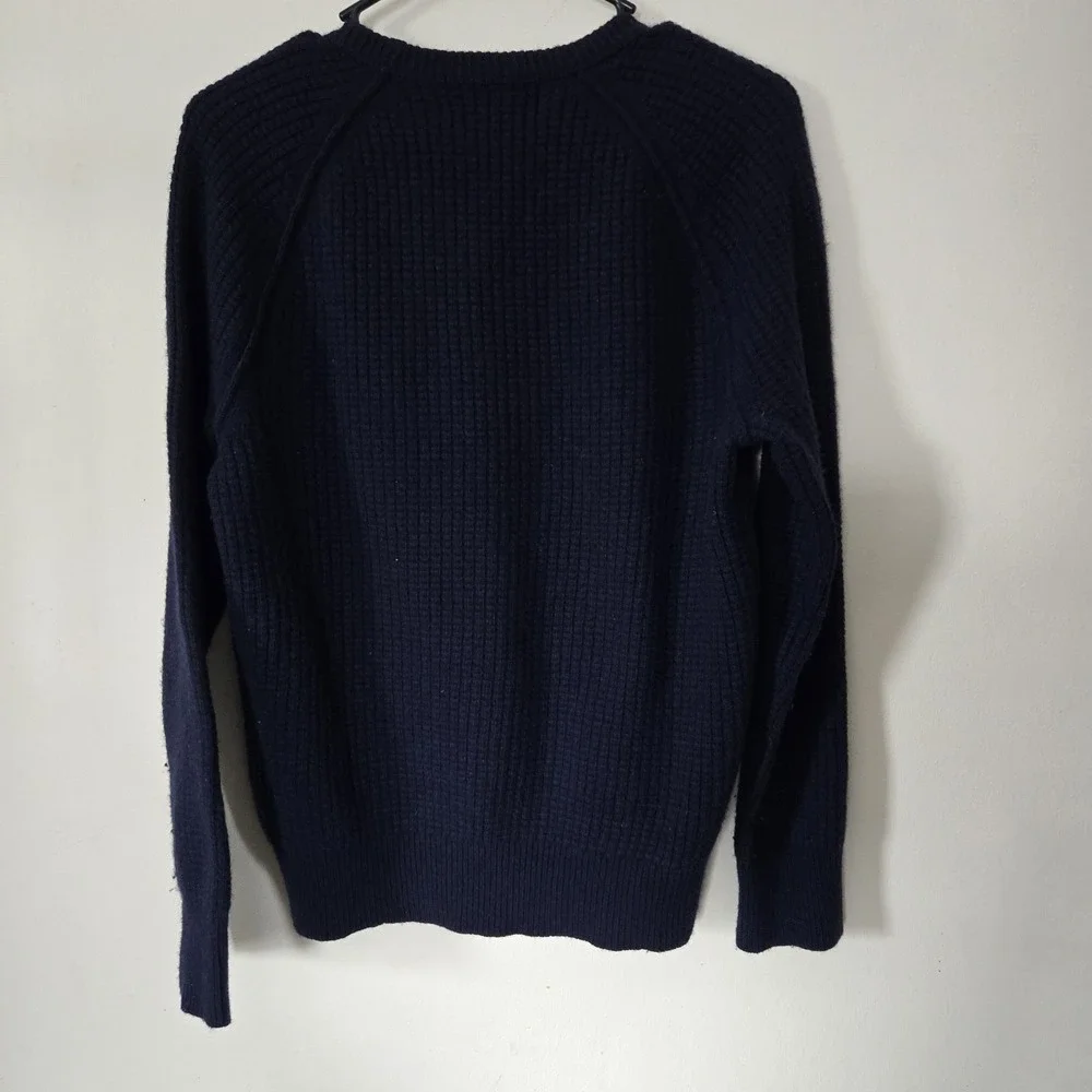 Banana Republic Filpucci Italian Wool Navy Blue Minimalist Classic Size Medium